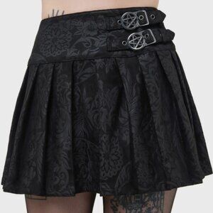 KILLSTAR Bat Girl Skirt [BLACK LILY] [SIZE SMALL]